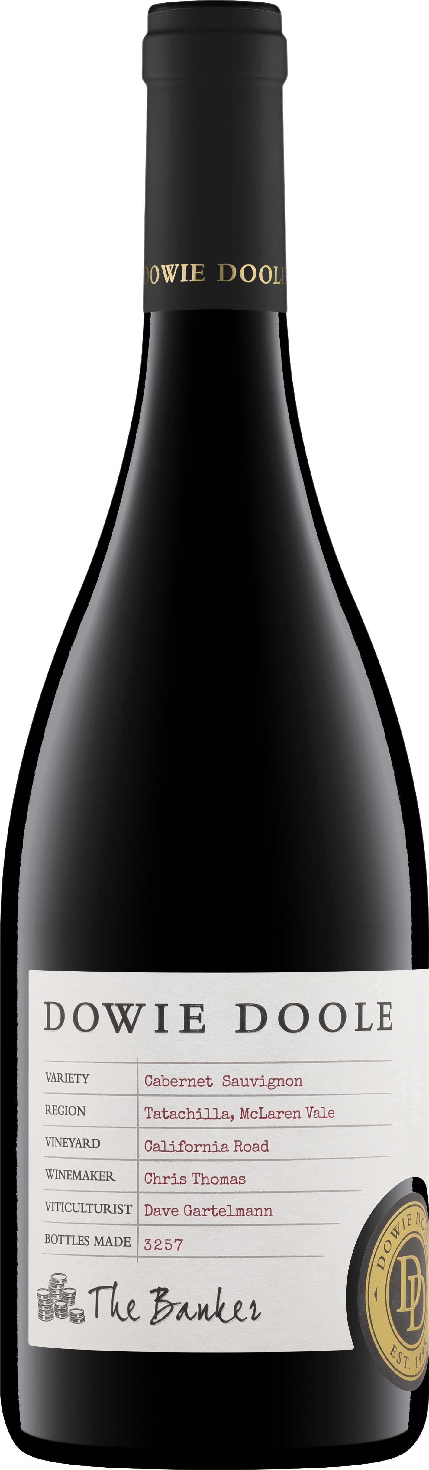 DOWIE DOOLE The Banker McLaren Vale Cabernet Sauvignon 2015